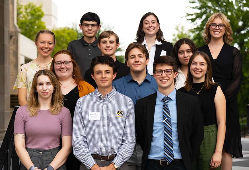 A group of Cherng Summer Scholars posing for a group picture.