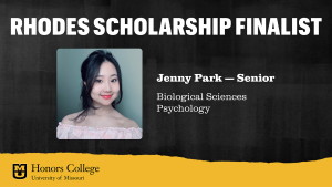 Jenny Park Rhodes Scholarship Finalist graphic