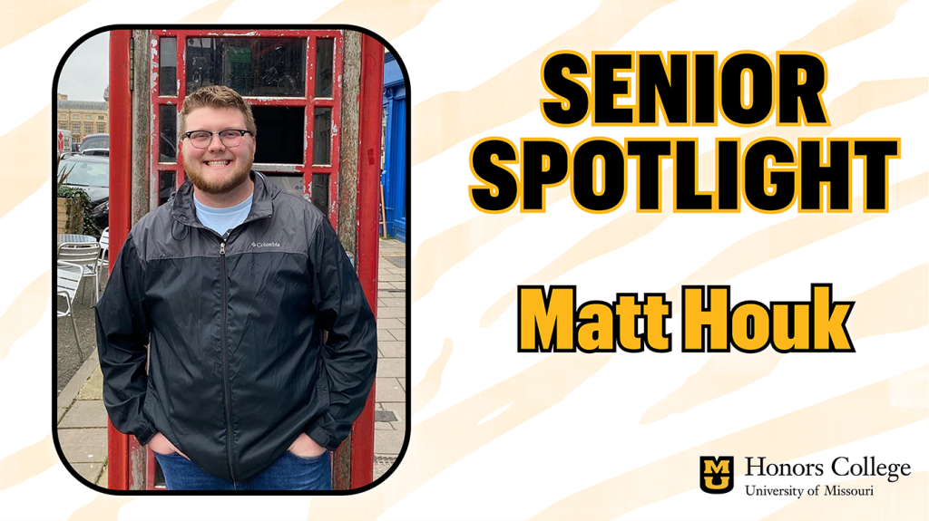 Matt Houk senior spotlight graphic