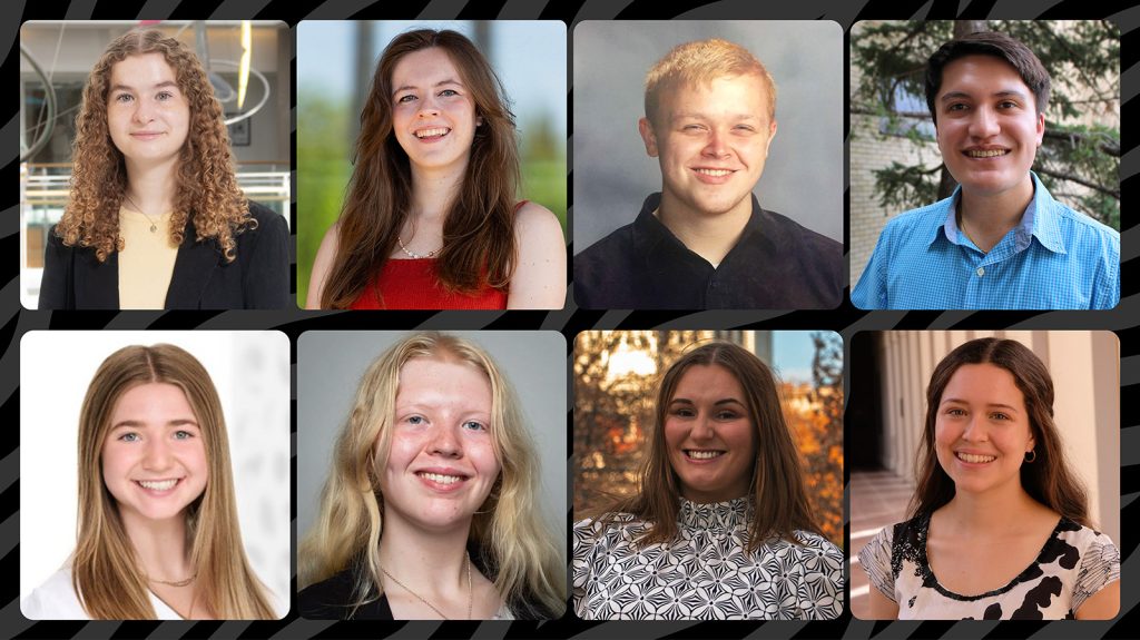 A graphic featuring headshots of multiple student NSF GRFP recipients.
