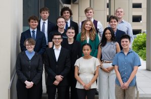 A group of students posing for a group photo.