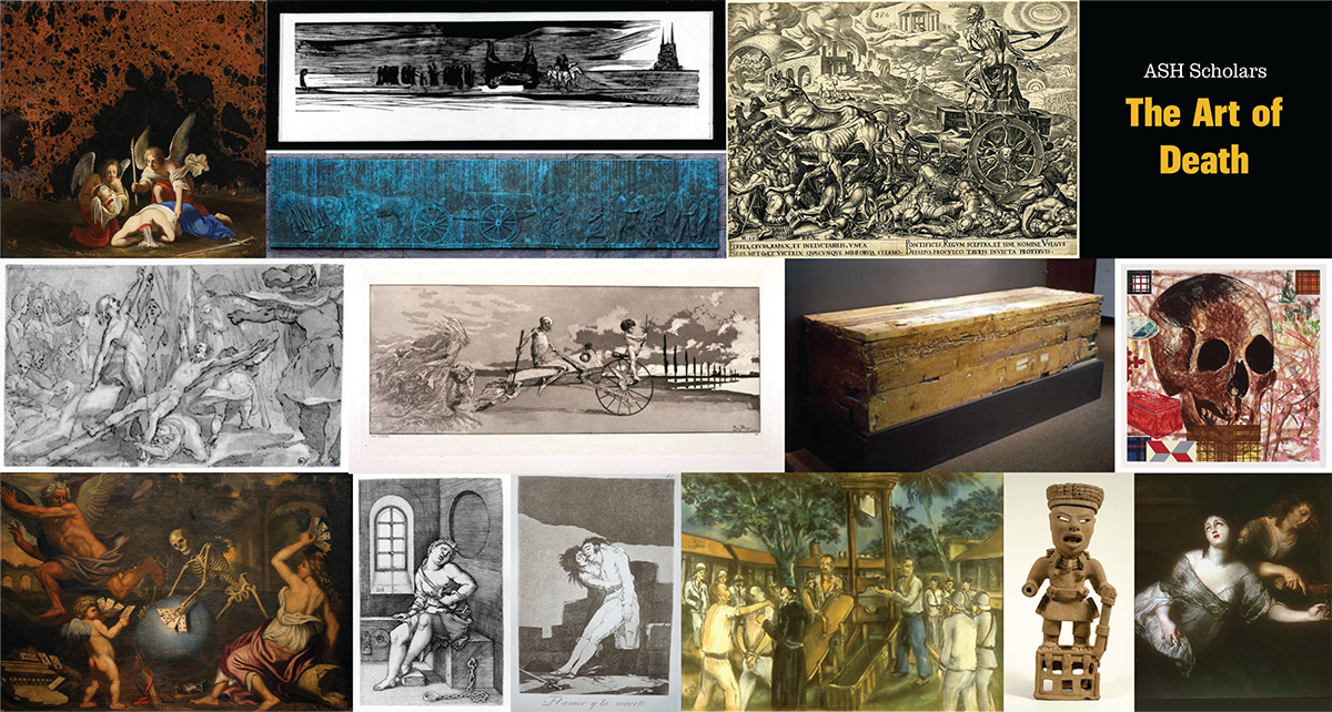 Collage of pieces from the MU Museum of Art & Archeology's 