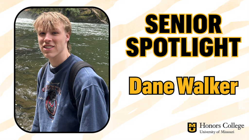 Dane Walker Senior Spotlight graphic.