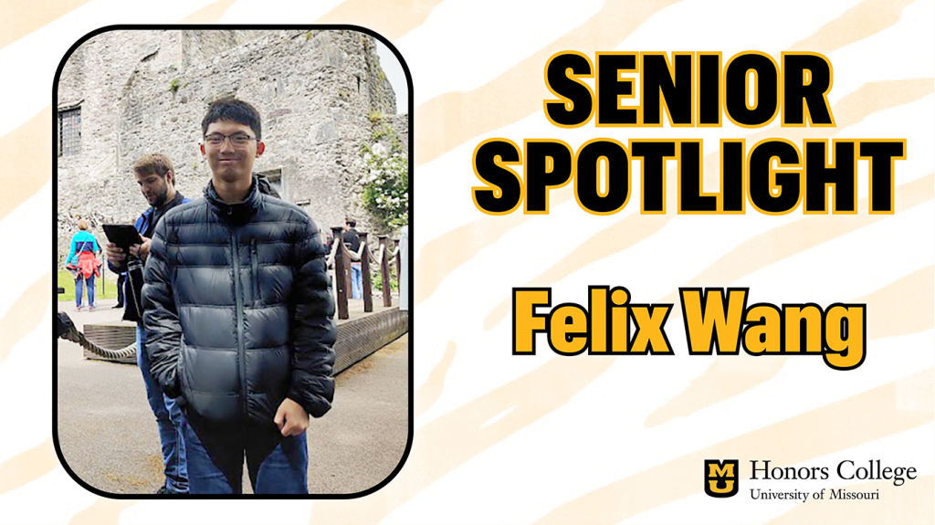 Felix Wang Senior Spotlight graphic.
