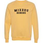 Gold and Black Mizzou Honors Sweatshirt