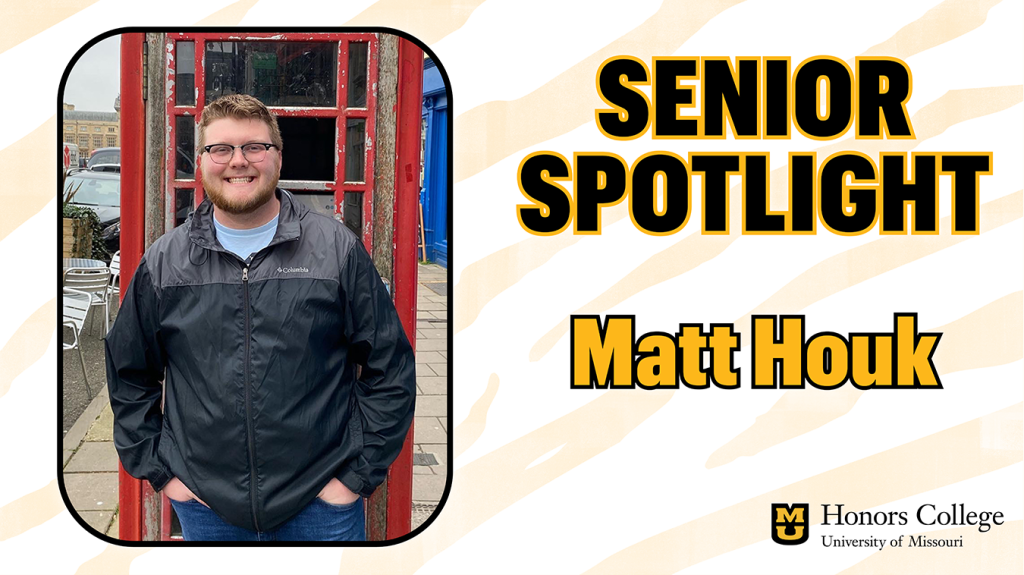 Matt Houk Senior Spotlight graphic